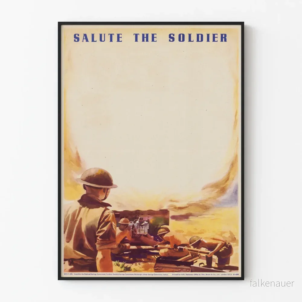 Militär poster Salut Soldat Väggdekoration Vintage Militär poster Salut Soldat Väggdekoration Vintage