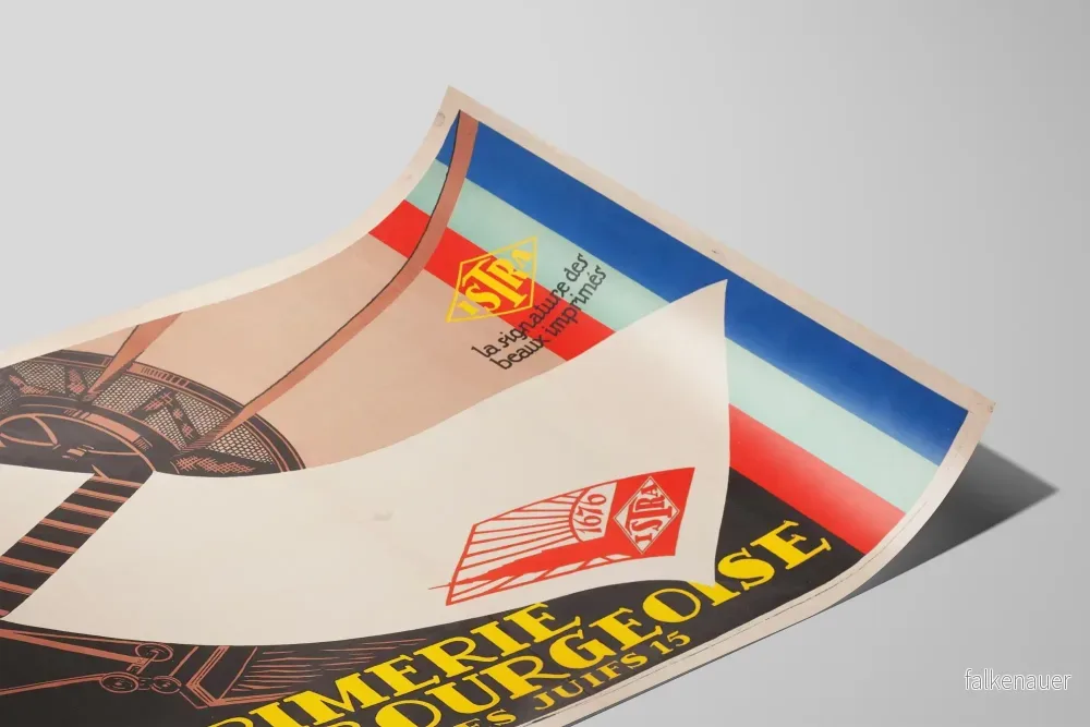 Vintageposter från Strasbourg Tryckeri – väggdekoration - Bild 2