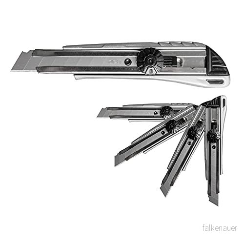 D.RECT skärkniv "2045" 5 stycken set 18 mm av metall guide blad universalkniv, 5902308737518
