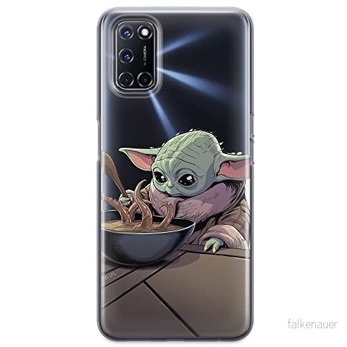 ERT GROUP mobiltelefonfodral för Oppo A92/ A72/ A52 originalt och officiellt licensierat Star Wars mönster Baby Yoda 027 optimalt anpassad till formen på mobiltelefonen, gedeeltelijk transparant 5904805089718