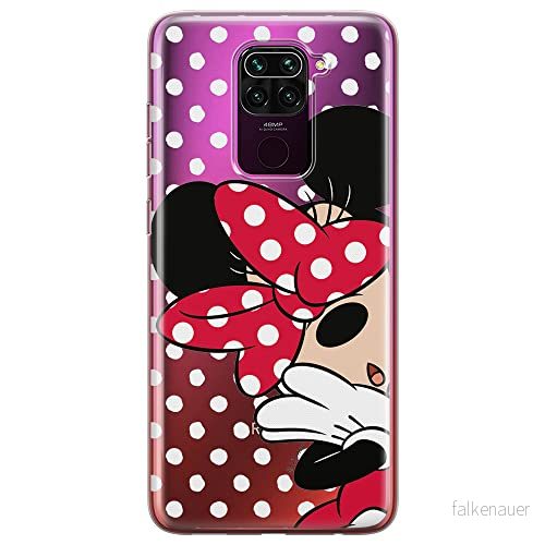 ERT GROUP mobiltelefonfodral för Xiaomi REDMI NOTE 9 originalt och officiellt licensierat Disney mönster Minnie 003 optimalt anpassad till formen på mobiltelefonen, gedeeltelijk transparant 5903040328736