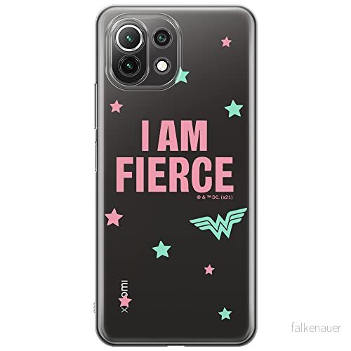 ERT GROUP mobiltelefonfodral för Xiaomi 11 LITE 4G/5G originalt och officiellt licensierat DC mönster Wonder Woman 026, gedeeltelijk transparant 5903932940275