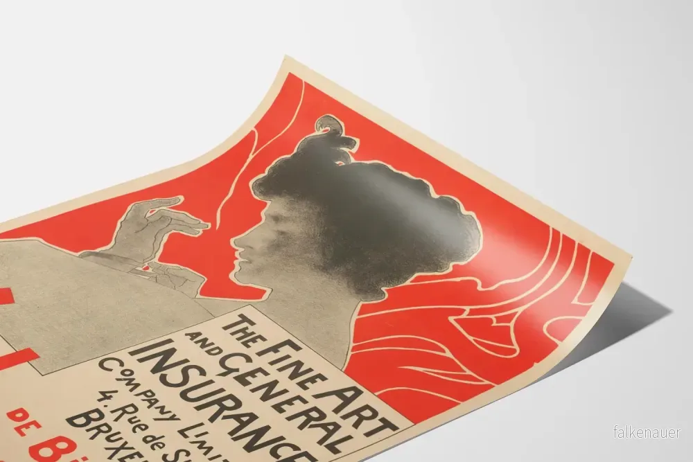Vintageaffisch för försäkring av smycken och silversaker, väggdekoration - Bild 3