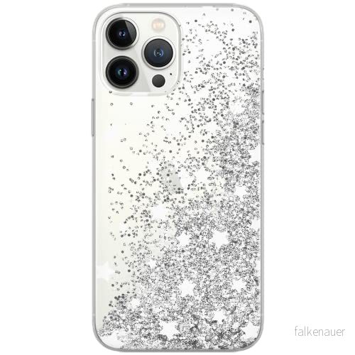 ERT GROUP mobiltelefonfodral för Apple Iphone 13 PRO MAX originalt och officiellt licensierat Babaco mönster Stars 001 Vit optimalt anpassad till formen på mobiltelefonen, med glitter overflow effekt 5904805763533