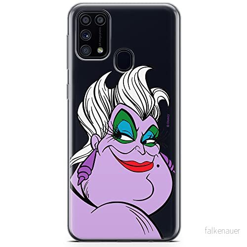 ERT GROUP mobiltelefonfodral för Samsung M31 originalt och officiellt licensierat Disney mönster Ursula 001 optimalt anpassad till formen på mobiltelefonen, gedeeltelijk transparant 5904805477003