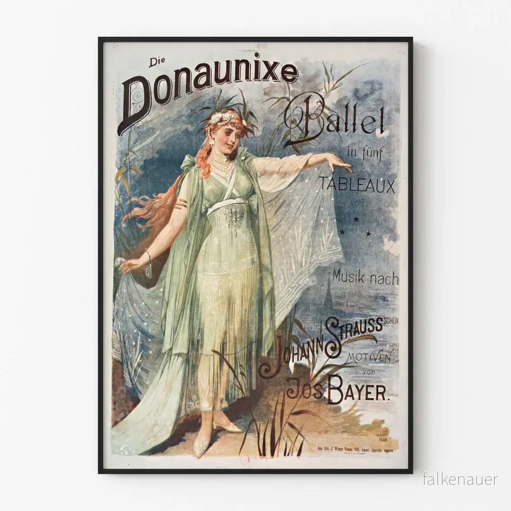 Vintageposter Donau Nixe Ballet – Konstnärlig väggdekoration Vintageposter Donau Nixe Ballet – Konstnärlig väggdekoration
