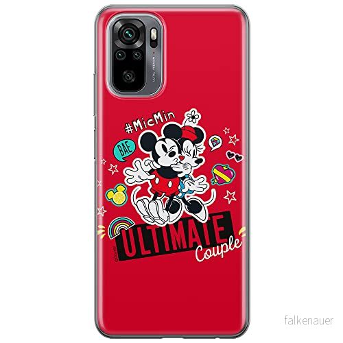 ERT GROUP mobiltelefonfodral för Xiaomi REDMI NOTE 10/ 10S originalt och officiellt licensierat Disney mönster Mickey & Minnie 012, fodral tillverkad av TPU plast 5903537182254