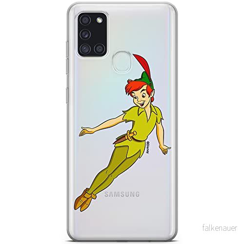ERT GROUP mobiltelefonfodral för Samsung A21s originalt och officiellt licensierat Disney mönster Peter Pan 001 optimalt anpassad till formen på mobiltelefonen, gedeeltelijk transparant 5905131144706