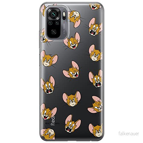 ERT GROUP mobiltelefonfodral för Xiaomi REDMI NOTE 10/ 10S originalt och officiellt licensierat Tom and Jerry mönster 008 optimalt anpassad till formen på mobiltelefonen, gedeeltelijk transparant 5904805265655