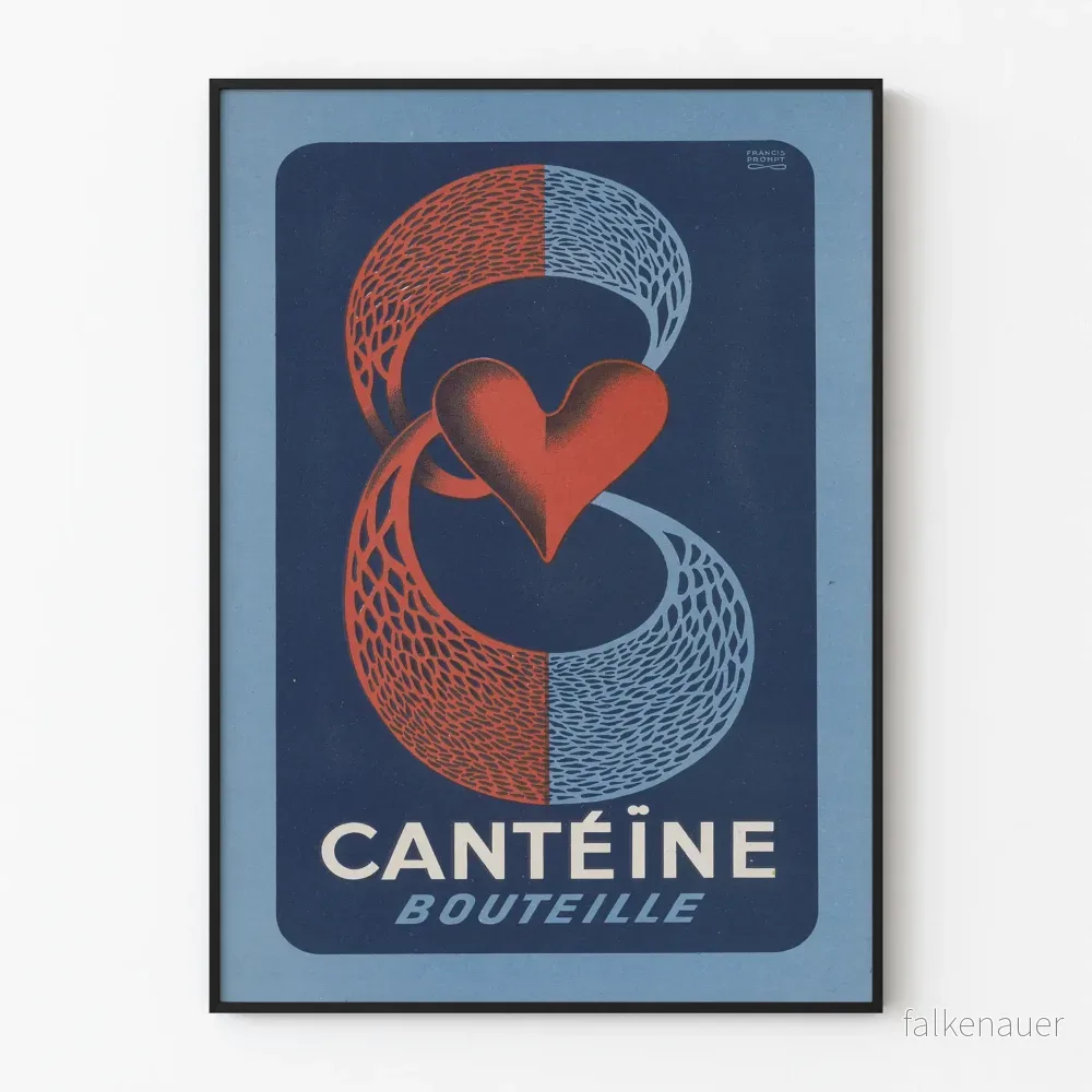 Vintageposter Cantéïne Bouteille av Francis Prompt