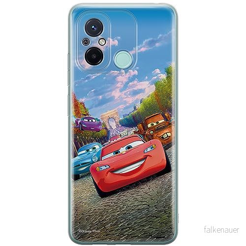 ERT GROUP mobiltelefonfodral för Xiaomi REDMI 12C/ 11A originalt och officiellt licensierat Disney mönster Cars 001 anpassad till formen på mobiltelefonen, fodral tillverkad av TPU plast 5905511839819
