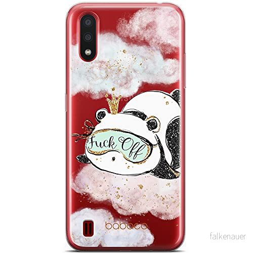 ERT GROUP mobiltelefonfodral för Samsung A01 originalt och officiellt licensierat Babaco mönster Panda 001 optimalt anpassad till formen på mobiltelefonen, gedeeltelijk transparant 5904805427008