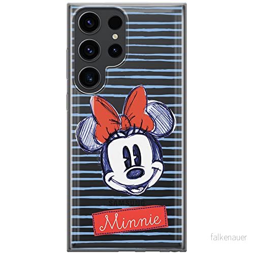 ERT GROUP mobiltelefonfodral för Samsung S23 ULTRA originalt och officiellt licensierat Disney mönster Minnie 011 optimalt anpassad till formen på mobiltelefonen, gedeeltelijk transparant 5905511462482