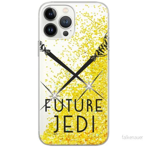 ERT GROUP mobiltelefonfodral för Apple Iphone 13 PRO MAX originalt och officiellt licensierat Star Wars mönster 008 Vit optimalt anpassad till formen på mobiltelefonen, med glitter overflow effekt 5904805763878