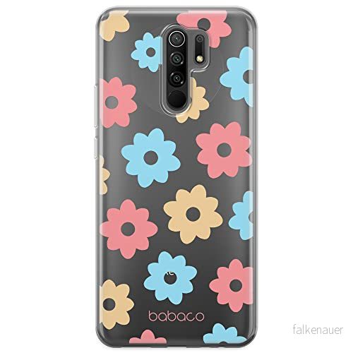 ERT GROUP mobiltelefonfodral för Xiaomi REDMI 9 originalt och officiellt licensierat Babaco mönster Flowers 011 optimalt anpassad till formen på mobiltelefonen, gedeeltelijk transparant 5903932590272