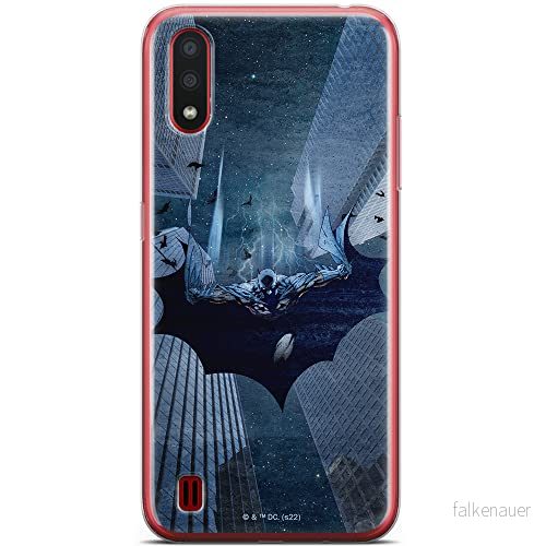 ERT GROUP mobiltelefonfodral för Samsung A01 originalt och officiellt licensierat DC mönster Batman 071 optimalt anpassad till formen på mobiltelefonen, fodral tillverkad av TPU plast 5905131529527
