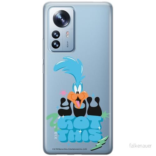 ERT GROUP mobiltelefonfodral för Xiaomi 12 PRO originalt och officiellt licensierat Looney Tunes mönster Roadrunner 003 optimalt anpassad till formen på mobiltelefonen, gedeeltelijk transparant 5905795126124