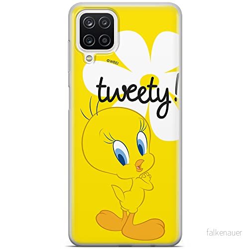 ERT GROUP mobiltelefonfodral för Samsung A12 / M12 originalt och officiellt licensierat Looney Tunes mönster Tweety 005 optimalt anpassad till formen på mobiltelefonen, fodral tillverkad av TPU plast 5903040103241