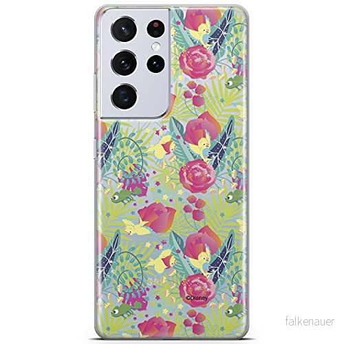 ERT GROUP mobiltelefonfodral för Samsung S21 ULTRA originalt och officiellt licensierat Disney mönster Princess 004 optimalt anpassad till formen på mobiltelefonen, gedeeltelijk transparant 5903932390100