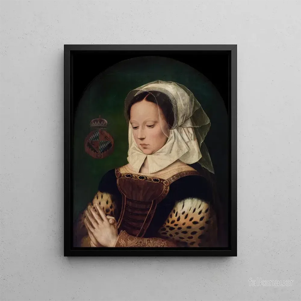 Målning av kvinna i bön - Ambrosius Benson | Konsttryck