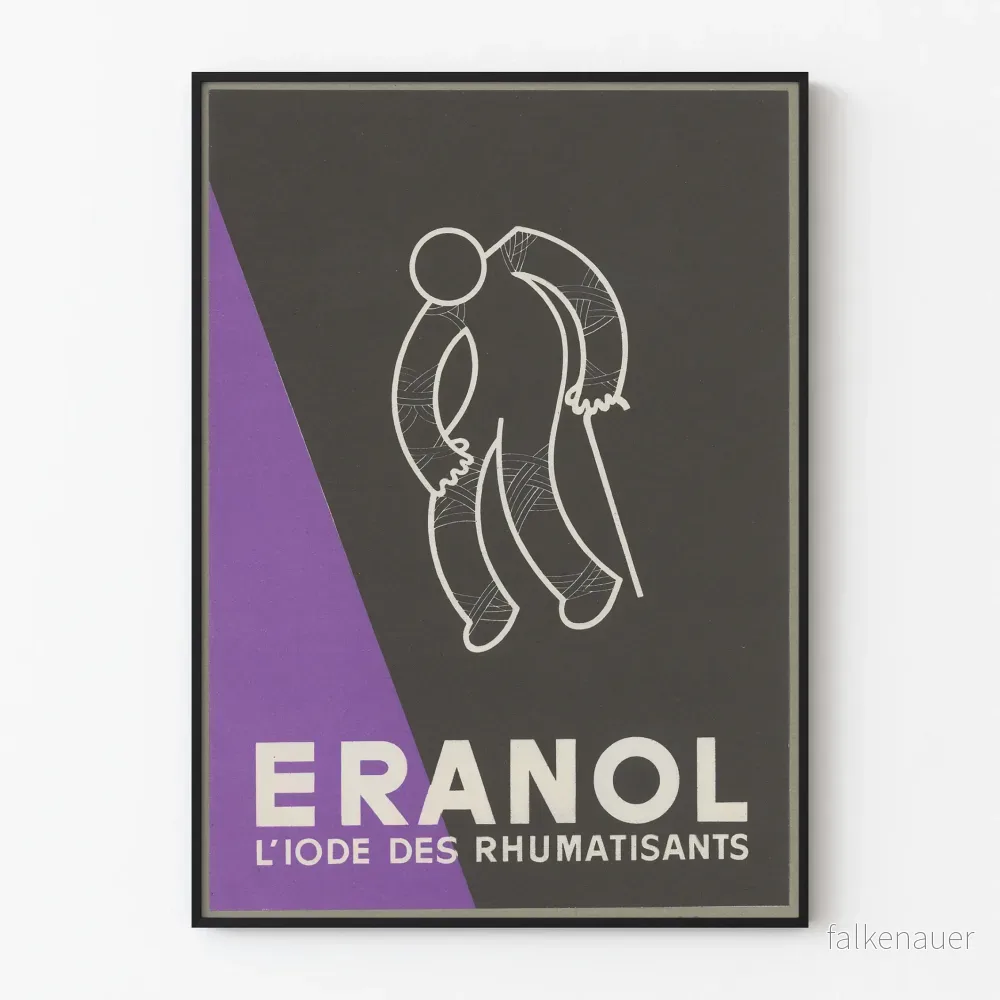 Vintageposter ERANOL för väggdekoration för hälsa