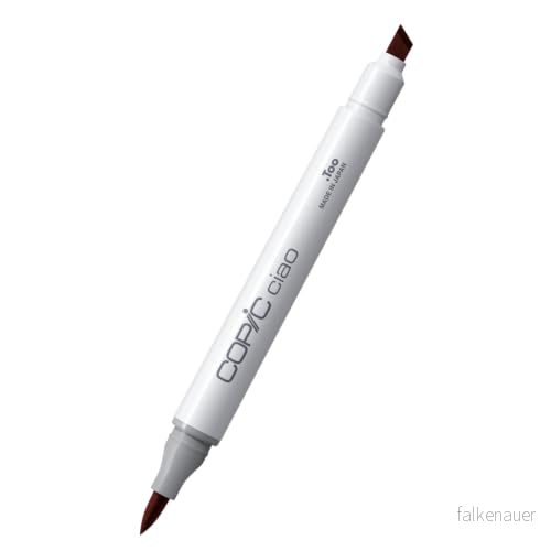 COPIC Ciao märkpenna typ E 04, naturlig läppstift, mångsidig layoutmärkpenna med en medelbred och penselspets 4511338008133