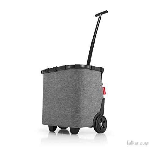 carrycruiser i silver bärbar shoppingvagn med robust aluminiumram, axelrem och avtagbar innerficka nät tillverkad av vattenavvisande material 4012013713132