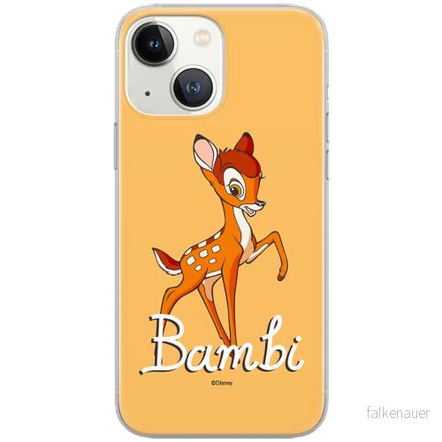 ERT GROUP mobiltelefonfodral för Iphone 13 originalt och officiellt licensierat Disney mönster Bambi 013 Vit optimalt anpassad till formen på mobiltelefonen, fodral tillverkad av TPU plast 5903932840124