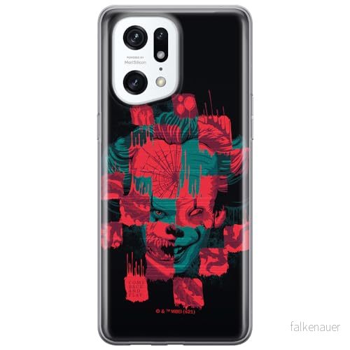 ERT GROUP mobiltelefonfodral för Oppo FIND X5 PRO originalt och officiellt licensierat Horror mönster It 013 optimalt anpassad till formen på mobiltelefonen, fodral tillverkad av TPU plast 5905511413255