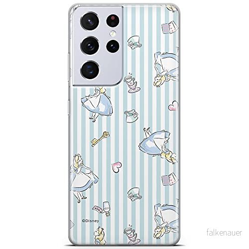ERT GROUP mobiltelefonfodral för Samsung S21 ULTRA originalt och officiellt licensierat Disney mönster Alice 001 optimalt anpassad till formen på mobiltelefonen, fodral tillverkad av TPU plast 5903932387339