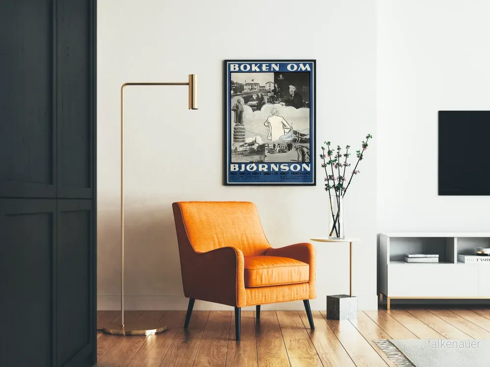 Vintageposter Boken om Bjørnson - Konstnärlig väggdekoration - Bild 2