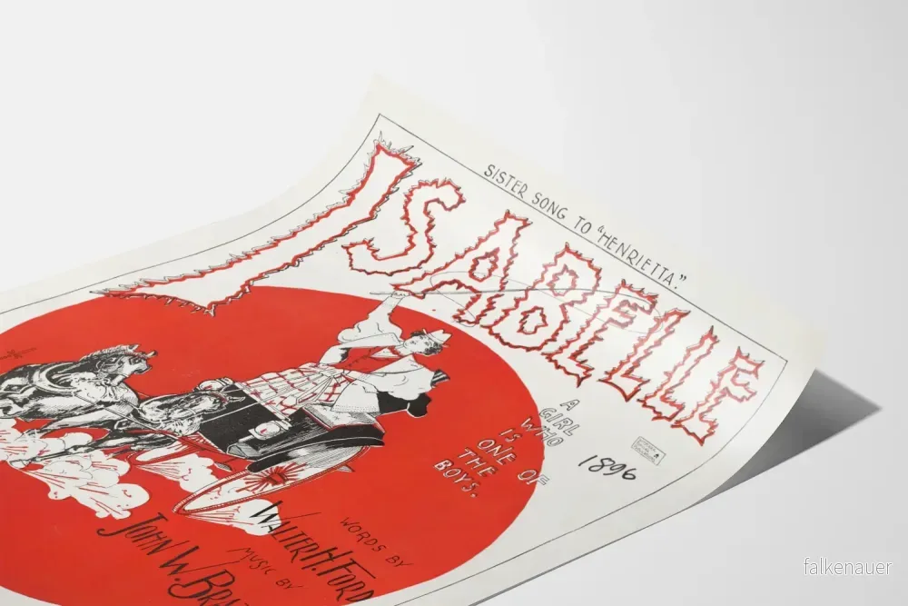 Vintageposter Isabelle 1896 dekorativ och konstnärlig - Bild 3