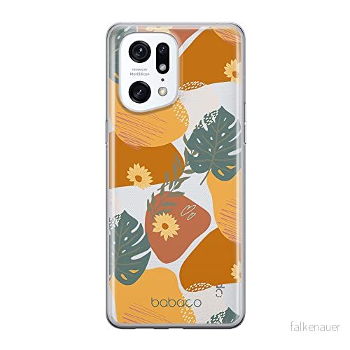 ERT GROUP mobiltelefonfodral för Oppo FIND X5 PRO originalt och officiellt licensierat Babaco mönster Plants 008 optimalt anpassad till formen på mobiltelefonen, gedeeltelijk transparant 5905511408909