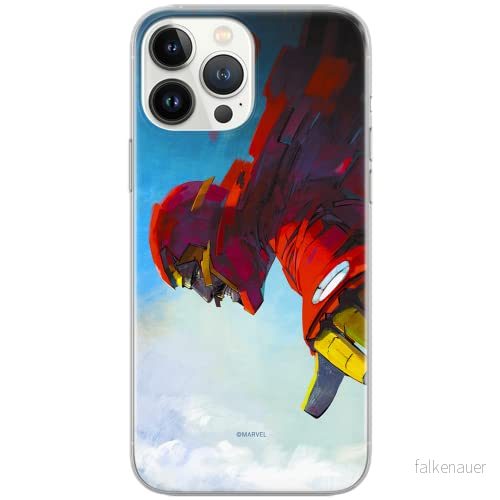 ERT GROUP mobiltelefonfodral för Samsung A51 originalt och officiellt licensierat Marvel mönster Iron Man 015 Vit optimalt anpassad till formen på mobiltelefonen, fodral tillverkad av TPU plast 5903537490144