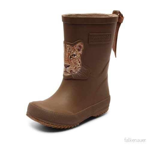 Bisgaard Unisex Baby Basic gummi regnstövel, Brun Jaguar, 36 EU 5715243012394