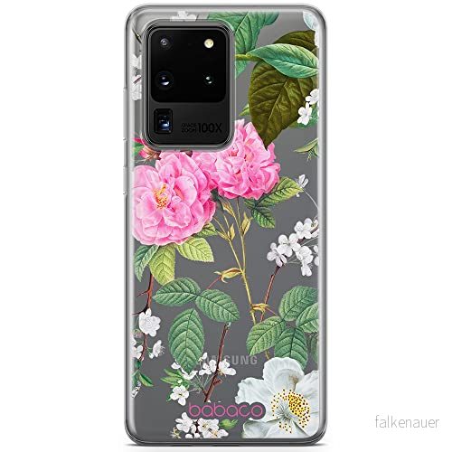 ERT GROUP mobiltelefonfodral för Samsung S20 ULTRA / S11 PLUS originalt och officiellt licensierat Babaco mönster Flowers 037 optimalt anpassad till formen på mobiltelefonen, gedeeltelijk transparant 5905131298621