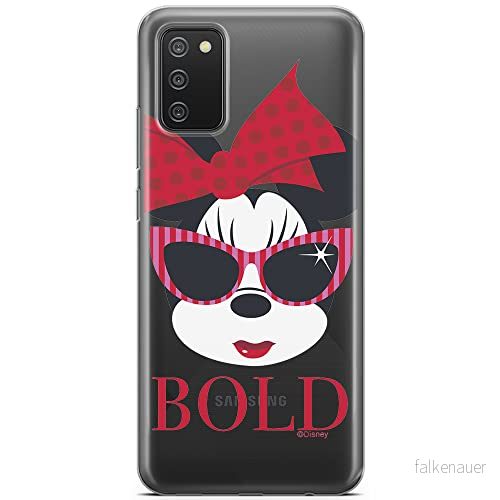 ERT GROUP mobiltelefonfodral för Samsung A02S originalt och officiellt licensierat Disney mönster Minnie 045 optimalt anpassad till formen på mobiltelefonen, gedeeltelijk transparant 5903040225509
