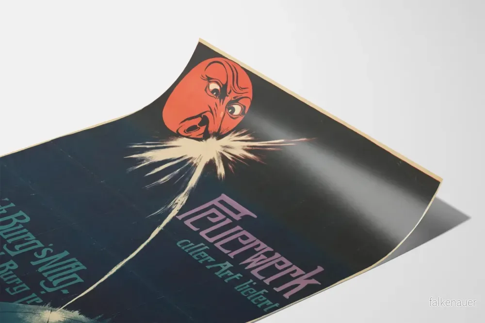 Vintageaffisch Feuerwerk för originell väggdekoration - Bild 3