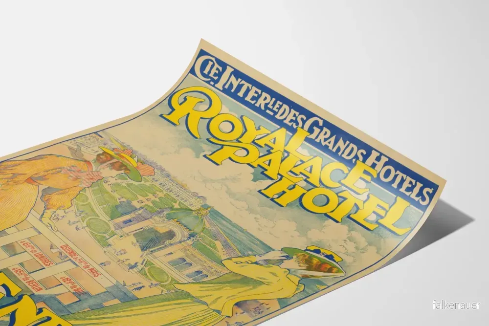 Vintageposter av Royal Palace Hotel Ostende - Bild 3