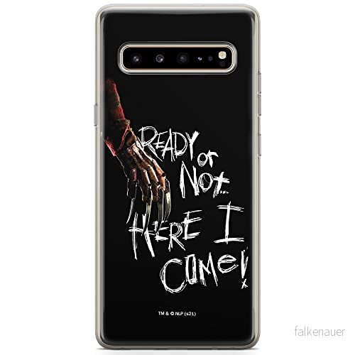 ERT GROUP mobiltelefonfodral för Samsung S10 5G originalt och officiellt licensierat Horror mönster Nightmare of Elm Street 001 anpassad till formen på mobiltelefonen, fodral tillverkad av TPU plast 5905511069803