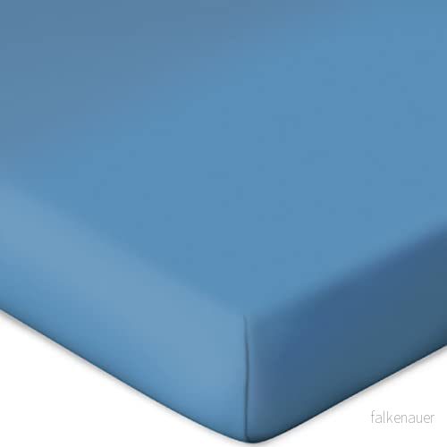 Bassetti Spännlakan för resårtopper, enfärgad färg Oltremare B1/831, storlek 90 x 190, 100 220 cm 8050261022763