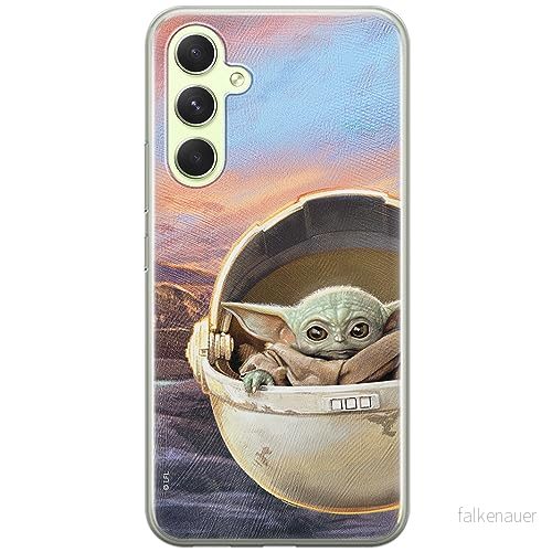 ERT GROUP mobiltelefonfodral för Samsung A54 5G originalt och officiellt licensierat Star Wars mönster Baby Yoda 005 optimalt anpassad till formen på mobiltelefonen, fodral tillverkad av TPU plast 5905511798505