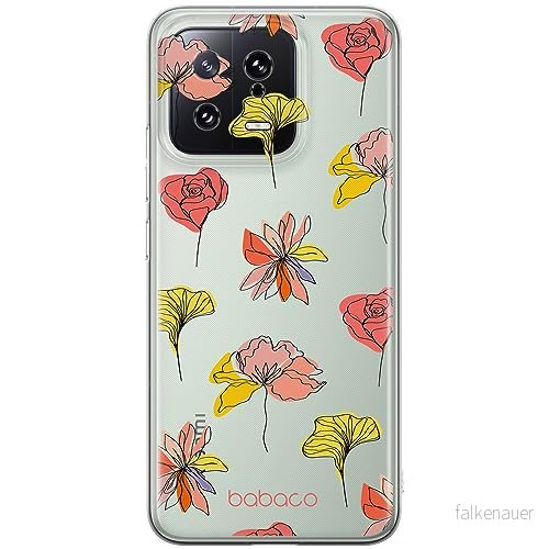 ERT GROUP mobiltelefonfodral för Xiaomi 13 originalt och officiellt licensierat Babaco mönster Flowers 012 optimalt anpassad till formen på mobiltelefonen, gedeeltelijk transparant 5905511901868