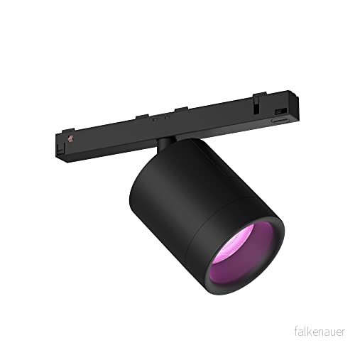 Philips Hue Perifo rälsbelysning utökningsspotlight svart: White and Color, 5.3W, Zigbee & BT, röststyrning via Amazon Alexa, Google Home Assistant och Siri 929003115701 8719514407442