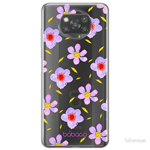 ERT GROUP mobiltelefonfodral för Xiaomi POCOPHONE X3 originalt och officiellt licensierat Babaco mönster Flowers 022 optimalt anpassad till formen på mobiltelefonen, gedeeltelijk transparant 5903932651935