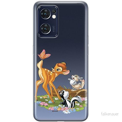 ERT GROUP mobiltelefonfodral för Oppo RENO 7 5G originalt och officiellt licensierat Disney mönster Bambi & Friends 002 optimalt anpassad till formen på mobiltelefonen, gedeeltelijk transparant 5905511990329