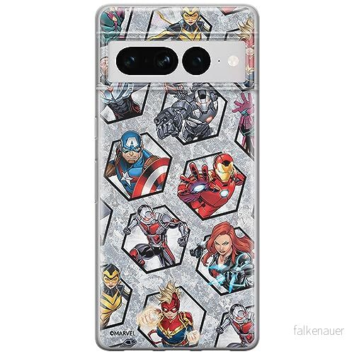 ERT GROUP mobiltelefonfodral för Google PIXEL 7 PRO originalt och officiellt licensierat Marvel mönster Avengers 023 optimalt anpassad till formen på mobiltelefonen, fodral tillverkad av TPU plast 5905795167684