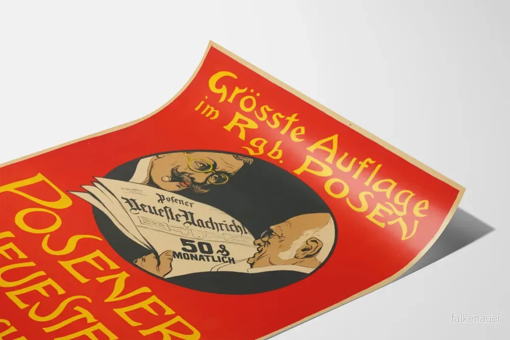 Vintageposter Posener Neueste Nachrichten väggdekoration - Bild 3