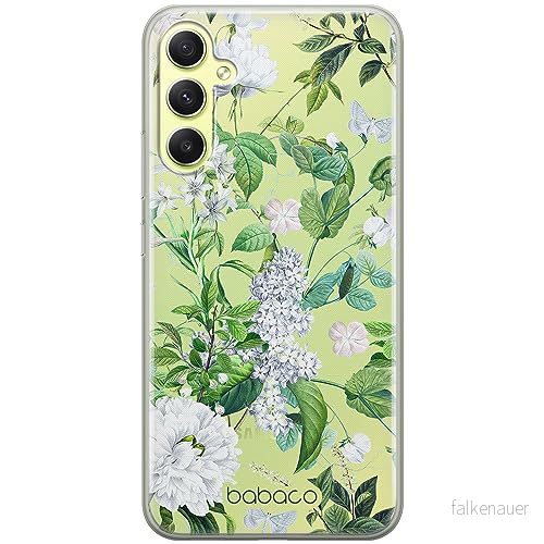 ERT GROUP mobiltelefonfodral för Samsung A34 5G originalt och officiellt licensierat Babaco mönster Flowers 038 optimalt anpassad till formen på mobiltelefonen, gedeeltelijk transparant 5905511784911