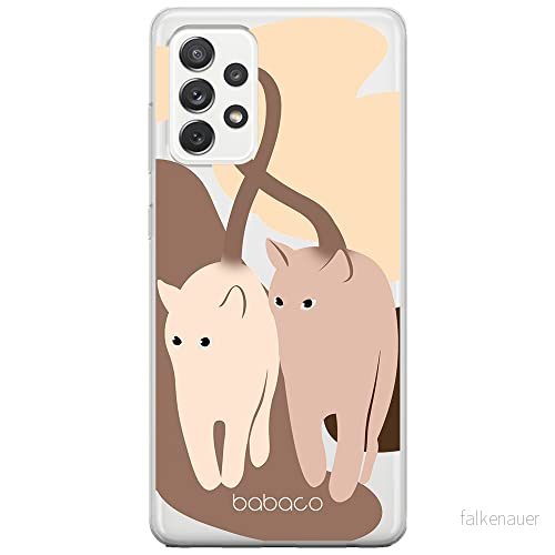 ERT GROUP mobiltelefonfodral för Samsung A52 5G / LTE 4G A52S originalt och officiellt licensierat Babaco mönster Cats 002 anpassad till formen på mobiltelefonen, gedeeltelijk transparant 5905131078582